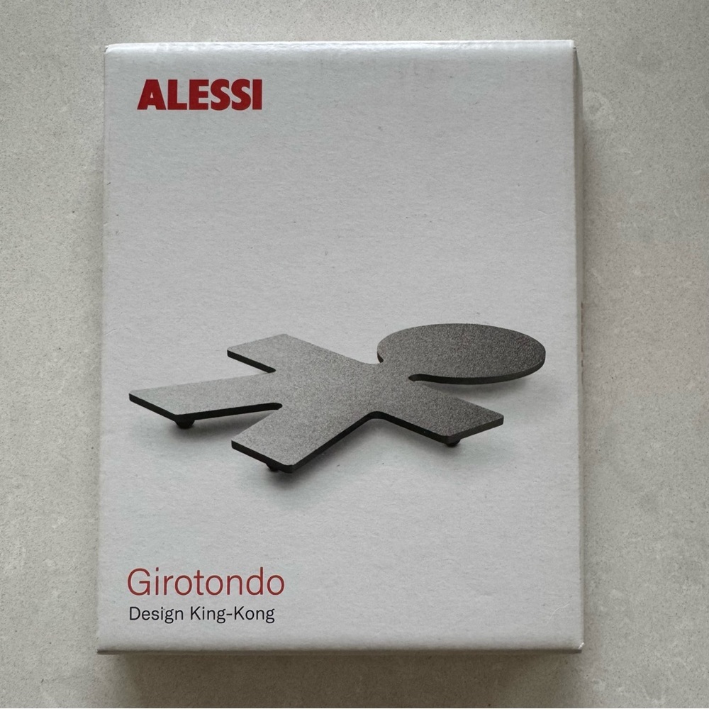 ALESSI Stainless Steel Trivet Girotondo Design King Kong Alessi Girotondo